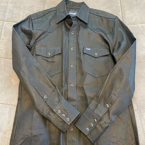 Wrangler Charcoal Button-Up Shirt